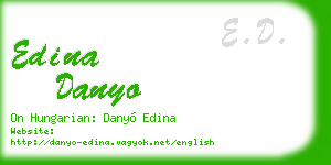 edina danyo business card